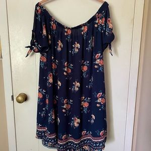 Floral off the shoulder dress
